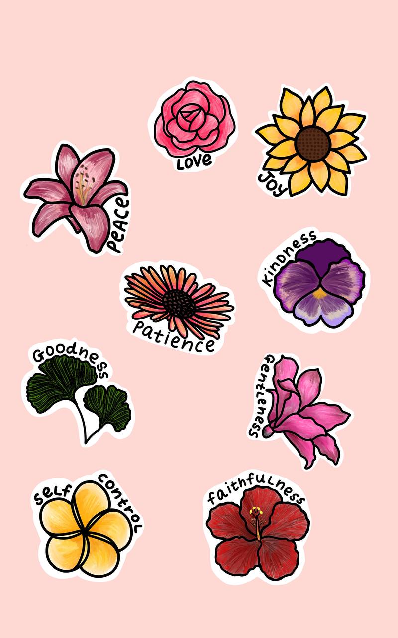 Sticker Sheet- Fruit of the Holy Spirit