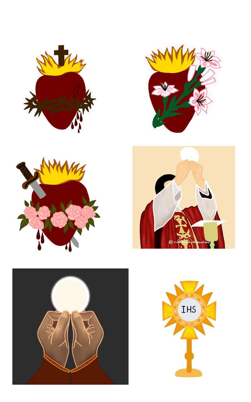 Paper Sticker Sheet- Catholic Faith