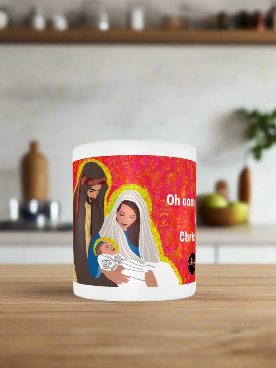Mug- O come let us adore Him