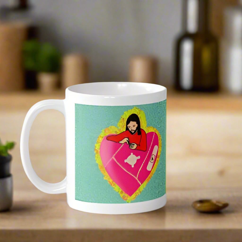 He heals the broken-hearted Mug