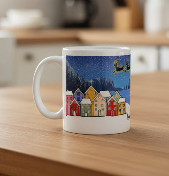 Christmas Mug- Santa Claus is coming to town
