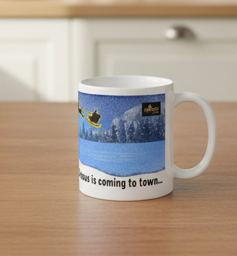 Christmas Mug- Santa Claus is coming to town